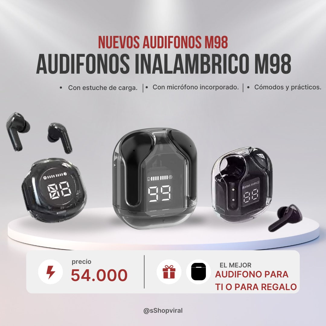 AUDIFONOS INALAMBRICOS M98