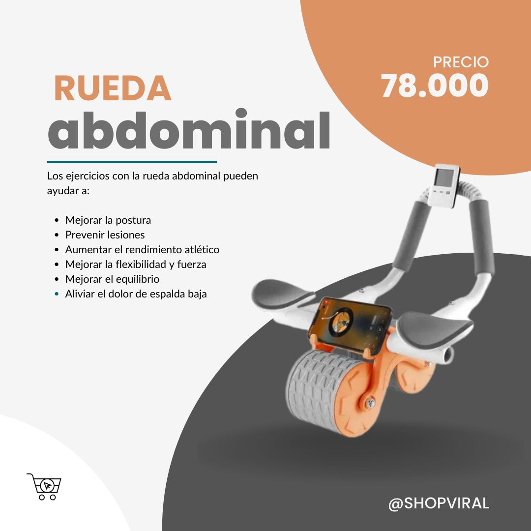 RUEDA ABDOMINAL REBOTE AUTOMÁTICO